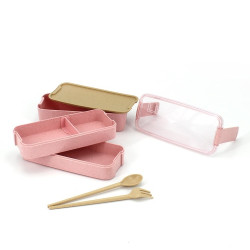 小麥餐盒+餐具-2H-LB-0024